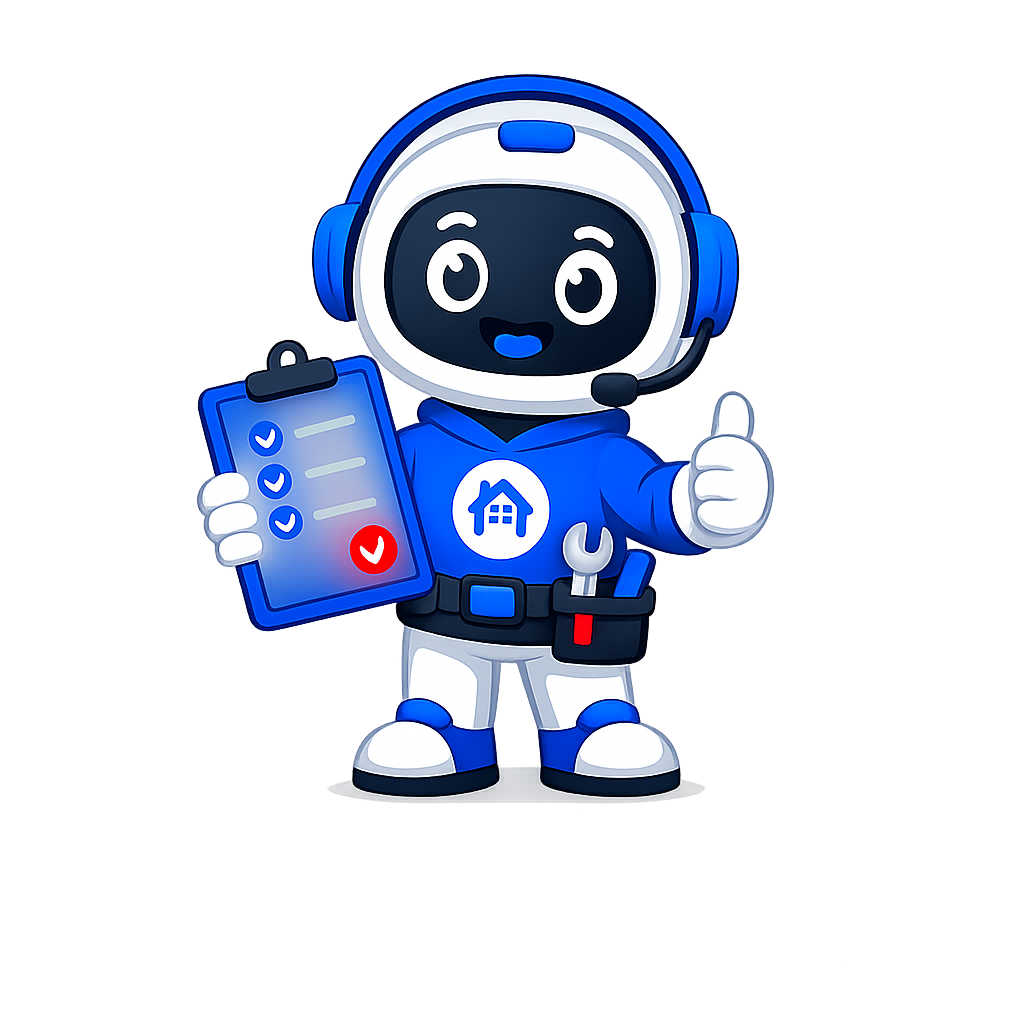 Buddy, the Project Buddy mascot, holding a project checklist